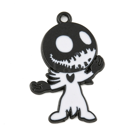 Halloween Alloy Enamel Pendants ENAM-M220-02I-B-1