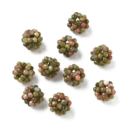 Natural Unakite Woven Beads GG-CBA2E9C-F07-01-1