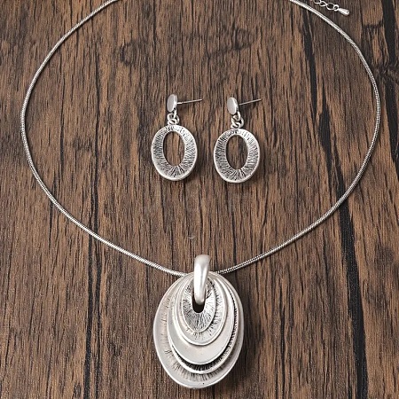 Zinc Alloy Jewelry Sets FS-WG7330E-01-1