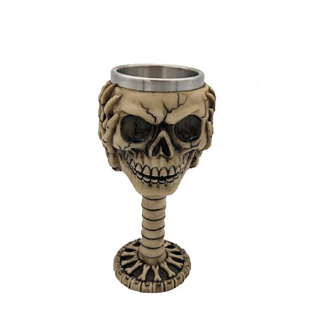 Halloween 304 Stainless Steel 3D Skull Mug SKUL-PW0001-025A-01-1