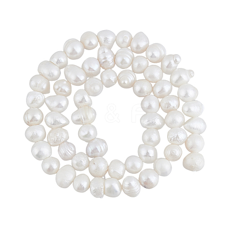 1 Strand Natural Cultured Freshwater Pearl Beads Strands PEAR-FI0001-13-1