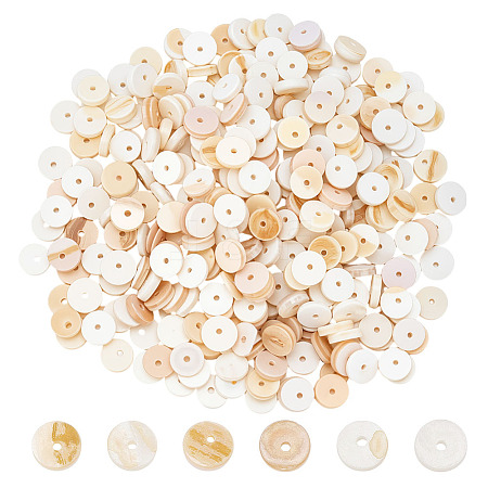 400Pcs Natural Freshwater Shell Beads SHEL-ME0001-05-1