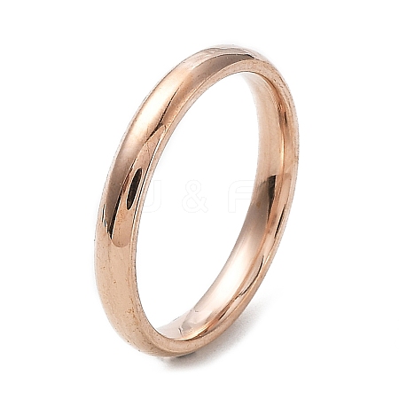 Ion Plating(IP) 304 Stainless Steel Flat Plain Band Rings STAS-I160-D-16mm-RG-1