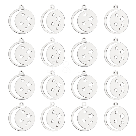 Unicraftale 201 Stainless Steel Laser Cut Pendants STAS-UN0034-60-1