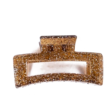 Rectangle Glisten Resin Claw Hair Clips PW-WGF8226-04-1