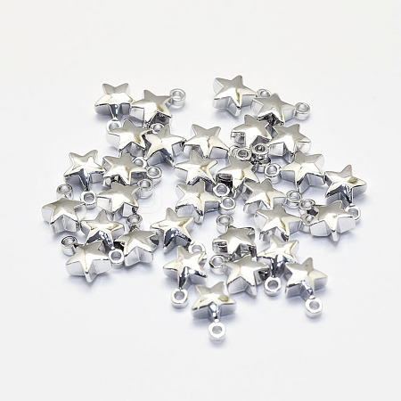 Long-Lasting Plated Brass Charms KK-K193-007P-NF-1