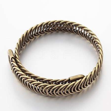 Hollow Iron Stretch Bangles MAK-J009-44AB-1