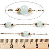 Handmade Round Dyed Natural Malaysia Jade Beaded Chains CHS-P019-08G-B-2