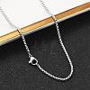 Tarnish Resistant 304 Stainless Steel Venetian Chain Necklace Making STAS-A028-N032P-1