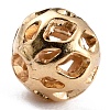 Long-Lasting Hollowed Plated Brass Beads KK-O133-003B-G-3