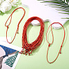 Waxed Polyester Cord Necklaces NJEW-TAC0022-01-4