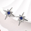 Rhinestone Star Clip-on Earrings EJEW-B116-01P-02-1