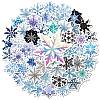 50Pcs Snowflake Paper Stickers DIY-P085-04-2