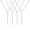 304 Stainless Steel Pendant Necklaces NJEW-FH0001-14B-1