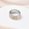 304 Stainless Steel Cuff Open Rings for Women RJEW-B158-02GP-02-2