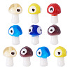10Pcs Handmade Evil Eye Lampwork Beads LAMP-TA0001-80-3