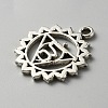 Chakra Zinc Tibetan Style Alloy Pendants FIND-WH0137-05E-AS-2