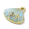 Alloy Enamel Charms FIND-U024-07G-03-2