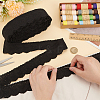 15 Yards Cotton Embroidery Bowknot Lace Ribbons OCOR-WH0045-35B-3