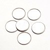 Tarnish Resistant 316 Surgical Stainless Steel Milled Edge Bezel Cups LS-STAS-K099-01-18mm-P-1