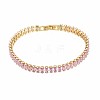 Cubic Zirconia Classic Tennis Bracelet ZIRC-S067-073G-NF-1