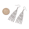 Non-Tarnish 304 Stainless Steel Bar Link Chain Dangel Earrings EJEW-JE05839-02-3