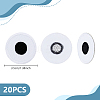 20Pcs Eyes Polyester Embroidery Iron on/Sew on Patches DIY-GA0010-06A-01-2