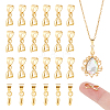 40Pcs Brass Pendant Pinch Bails KK-UN0002-72-1