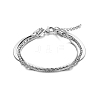 Stylish Stainless Steel Triple-layer Bracelets OB2318-1-1