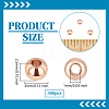300Pcs Rack Plating Brass Spacer Beads KK-PH0012-43A-RG-2