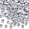 600Pcs Opaque Acrylic Beads OACR-PA0001-27-1
