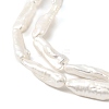 Natural Baroque Keshi Pearl Beads Strands PEAR-B004-04A-01A-3