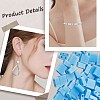 300Pcs 3 Styles 2-Hole Opaque Glass Seed Beads SEED-SC0001-16B-5