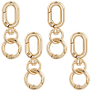 8Pcs Alloy Spring Gate Rings FIND-BBC0004-68-1