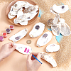 30Pcs 3 Styles Oyster Shell DIY-PH0029-34-3