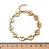 12 Constellations 304 Stainless Steel Link Chain Bracelets BJEW-I239-01G-06-5