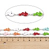 304 Stainless Steel Enamel Sea Horse Link Chains CHS-F023-01L-P-2