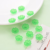 Transparent Frosted Acrylic Bead Caps MACR-S371-04A-734-6