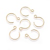 Ion Plating(IP) 304 Stainless Steel Earring Hooks STAS-O119-10G-B-1