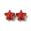 Spray Painted Alloy Beads PALLOY-K001-02J-1