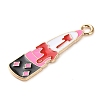 Alloy Enamel Pendants ENAM-B030-01G-06-2