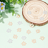 200Pcs 2 Colors Brass Pendants KK-DC0002-36-4