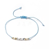 3Pcs 3 Style Plastic Braided Bead Bracelets Set BJEW-B065-10A-6