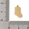 Christmas Theme Ion Plating(IP) 304 Stainless Steel Enamel Charms STAS-Z083-06G-05-3