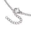 Stainless Steel Macrame Pouch Empty Stone Holder for Necklace Makings NJEW-JN04821-02-4