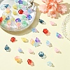 10 Colors Glass Bead Caps GLAA-YW0003-75-4