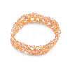 Bling Glass Beaded Stretch Bracelet BJEW-N018-03-3