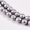 Electroplate Non-magnetic Synthetic Hematite Beads Strands G-J169C-4mm-07-3
