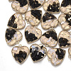 Natural Gemstone Chips Pendants PALLOY-T056-91-2