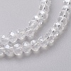 Electroplate Glass Beads Strands EGLA-F124-FR-B11-3